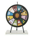 12-Slot Black Tabletop Prize Wheel Game